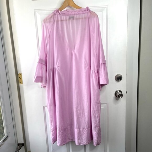 Lee Matthews Midi Pink Purple Dress Size 0 - Picture 4 of 6